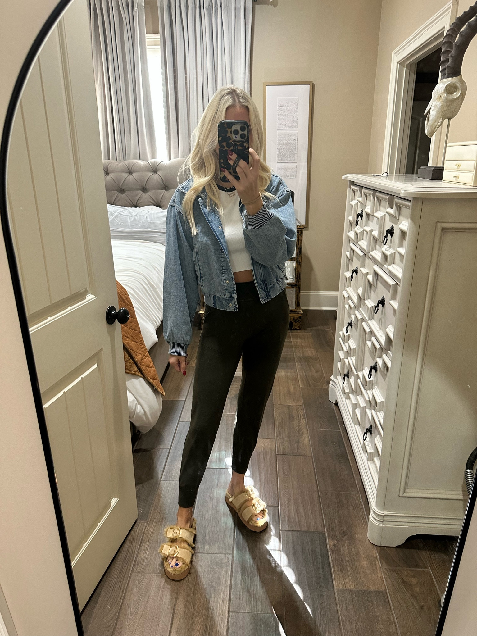 Casual fall transition 
Small jacket, small tank, 4 in joggers 
My sandals are Schutz 4 years ago, so they’re not available, but I linked similar that are MUCH more affordable  

#LTKStyleTip #LTKFindsUnder100 #LTKFindsUnder50