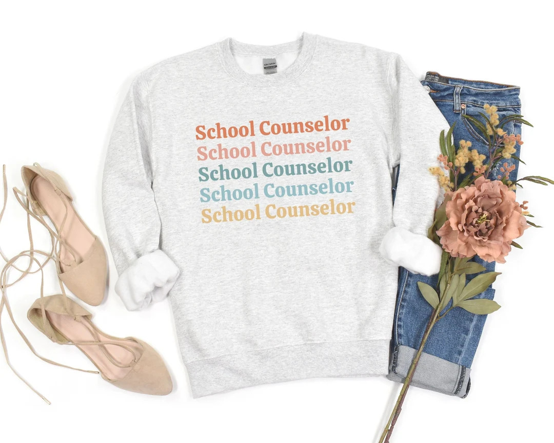 School Counselor Sweatshirt School Counselor Gifts for School Counselor Cute School Counselor Swe... | Etsy (US)
