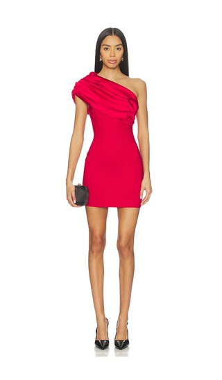 Lara Mini Dress in Red | Revolve Clothing (Global)