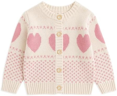 Simplee kids Baby Girls' Fall Winter Cardigan Sweaters Coats Outfits for Toddlers | Amazon (US)