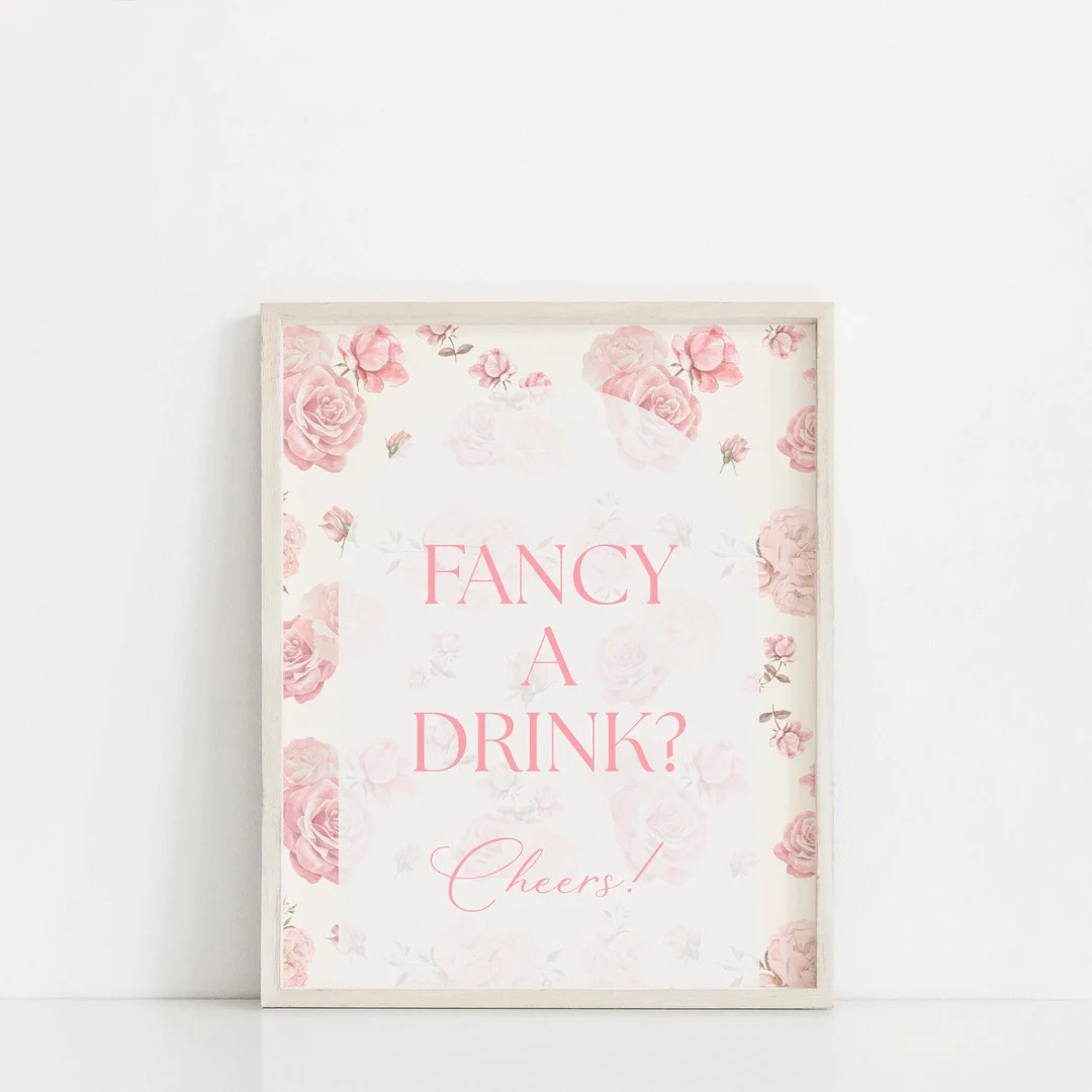 Love Shack Fiance Baby Bar Menu Gift Card Guestbook Table Sign 8x10 - Etsy | Etsy (US)