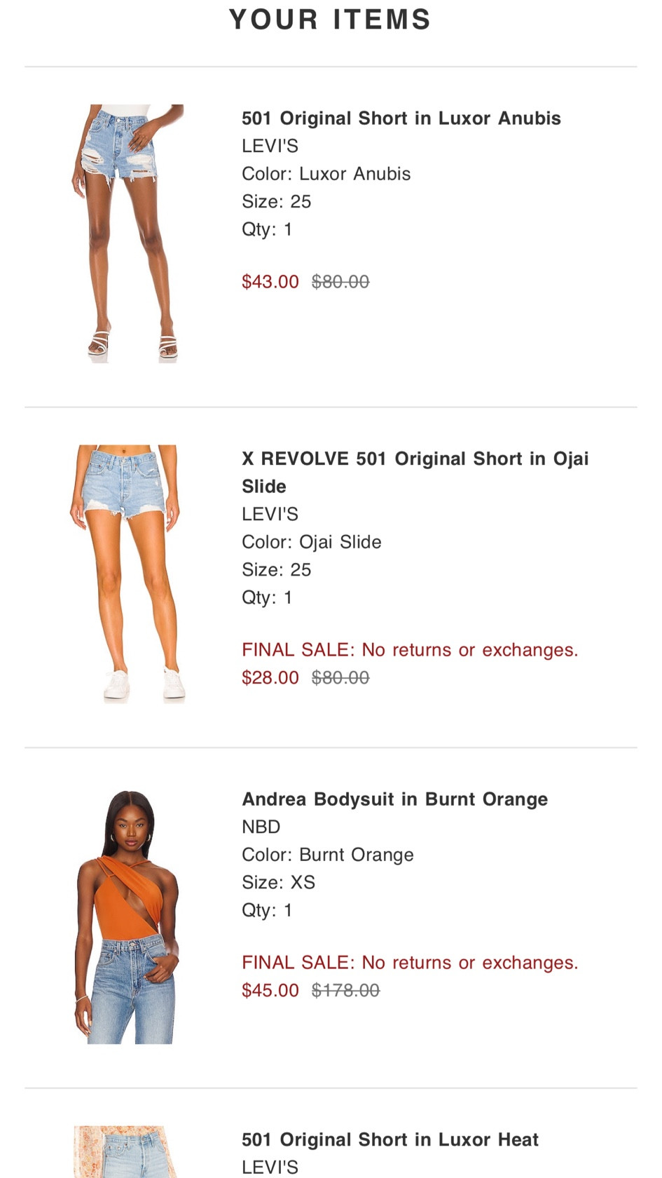 Yay I got my hands on them before they completely sold out! I had to size up in one pair so fingers crossed any of them fit! Stay tuned for a try on.  Revoke sale. 501 denim shorts  

#LTKsalealert #LTKunder50 #LTKSale