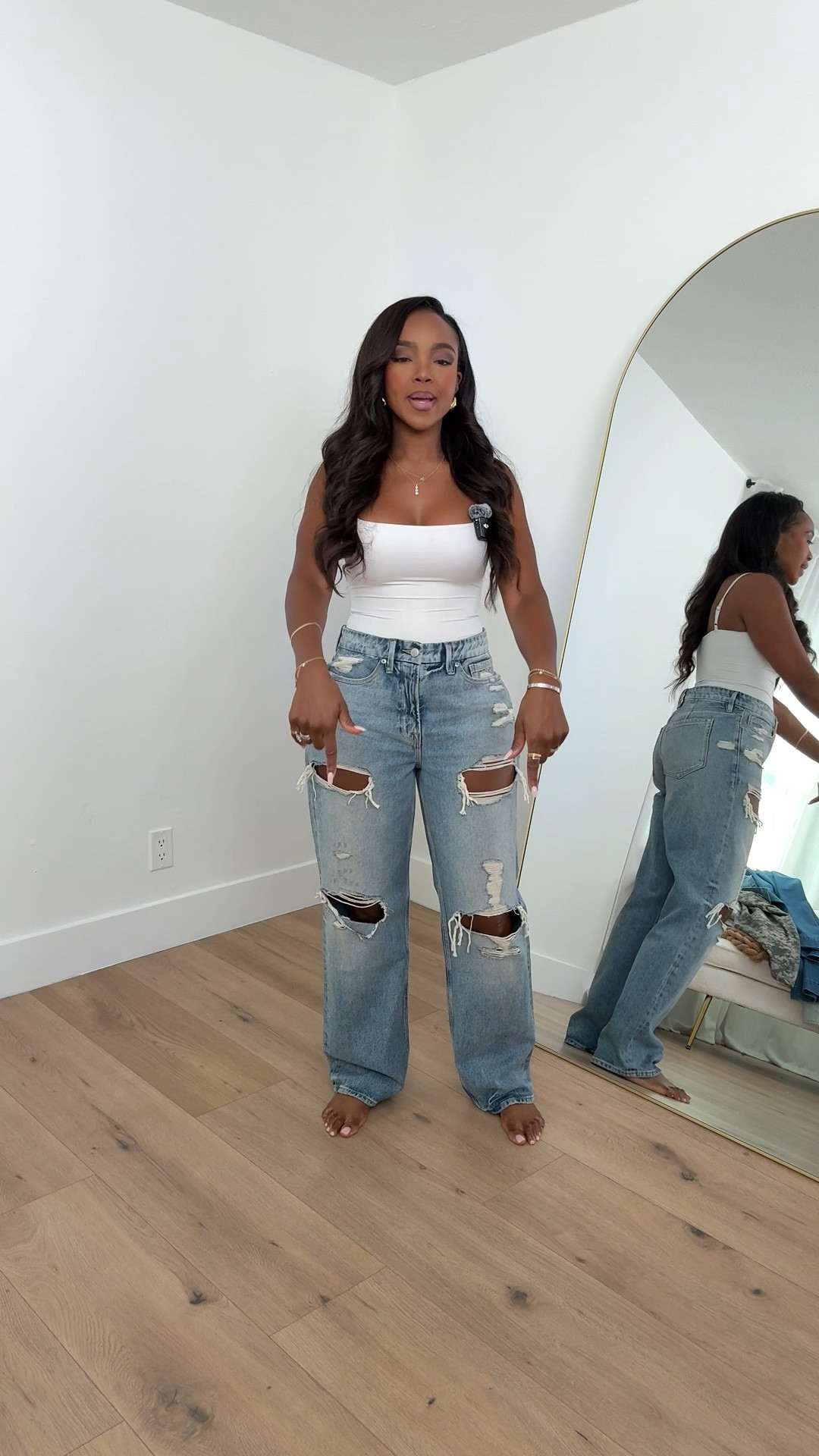 Brand: GOOD AMERICAN 📍#Miami Style 📏 Fit Notes: stretchy, tall-girl friendly ✨ Style Tip: Easy effortless  📲 Size small  I’m 5’4 | 140lbs | 36D -27 -40   Find more on IG/YouTube: @kirasfashionfinds | TikTok: @kiraabboud 

#LTKSaleAlert #LTKU #LTKStyleTip