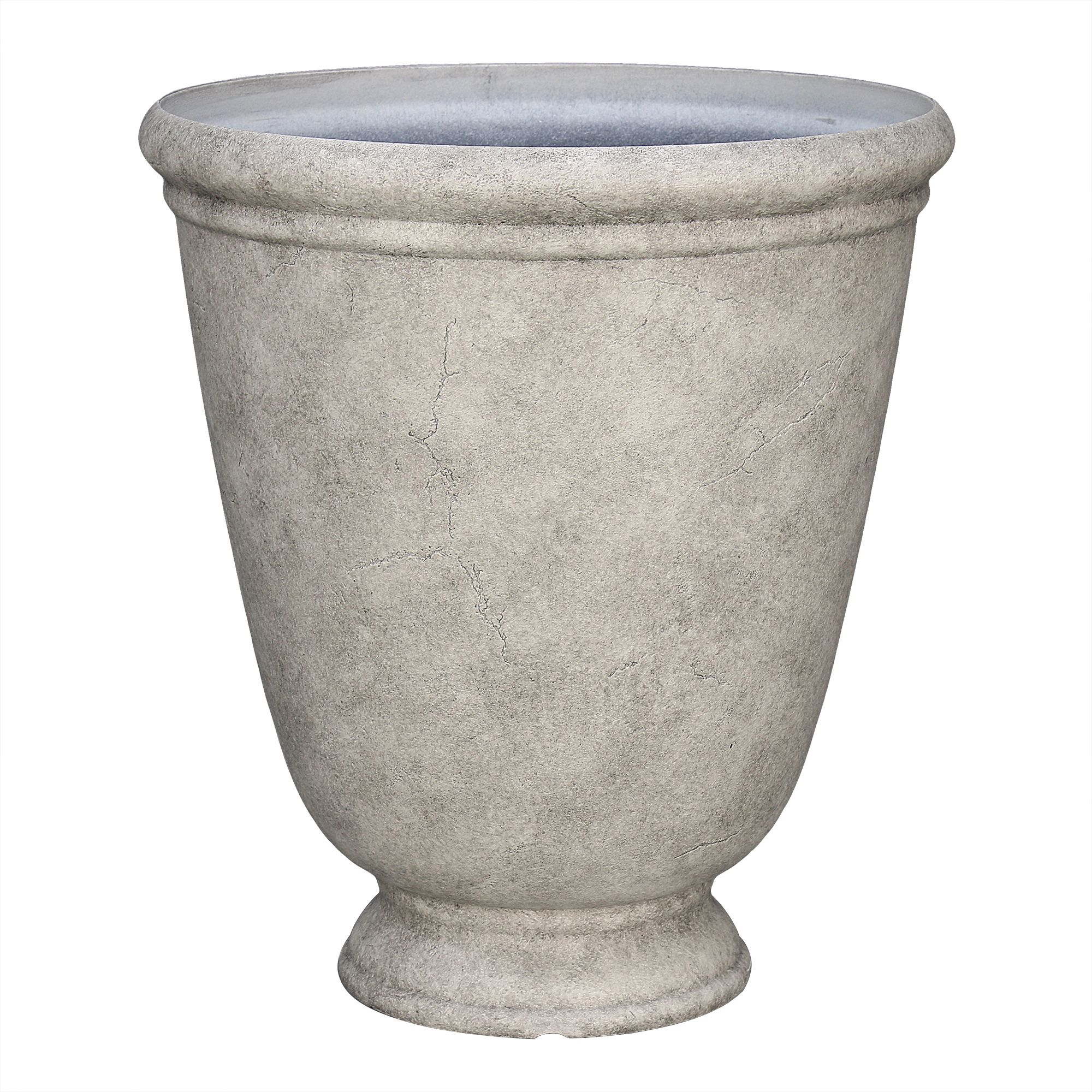 Better Homes & Gardens Ember Gray Resin Planter, 16in x 16in x 18in | Walmart (US)