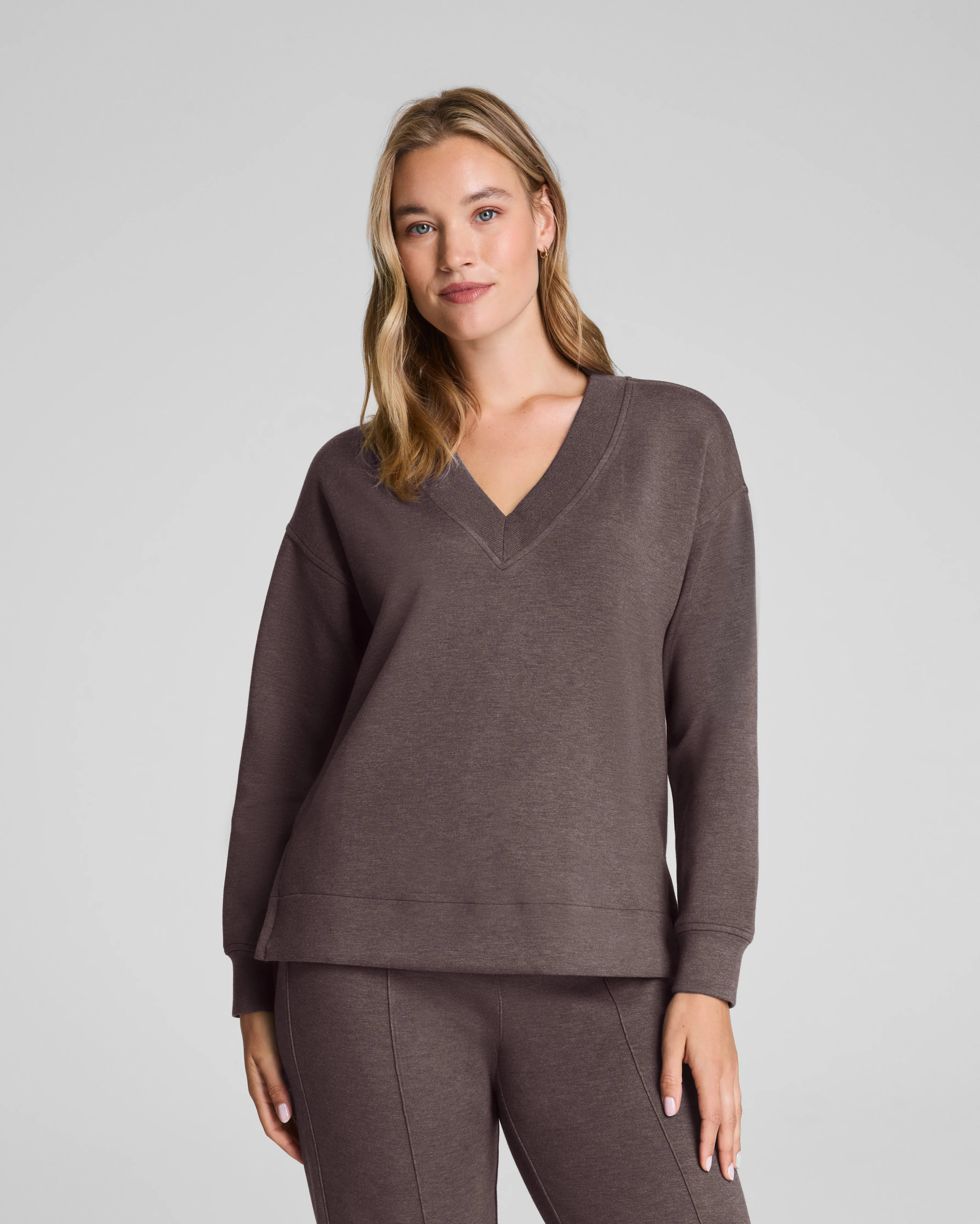 AirEssentials V-Neck Tunic | Brushed Lounge Tunic | SPANX | Spanx