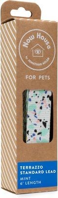 Jonathan Adler Now House Terrazzo Nylon Dog Leash, Mint, 6-ft long, 1 3/4-in wide | Chewy.com