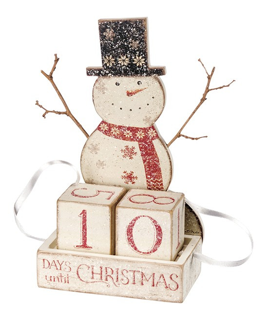 Primitives by Kathy Countdown Calendars - 'Days Until Christmas' Snowman Block Advent Calendar | Zulily