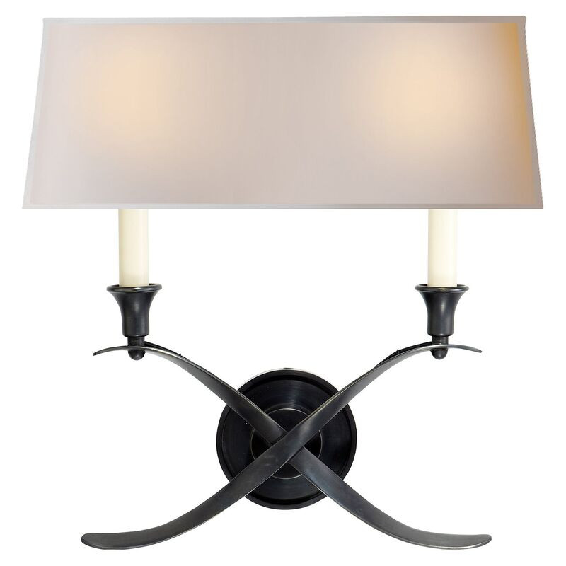 Bouillotte Sconce, Bronze | One Kings Lane