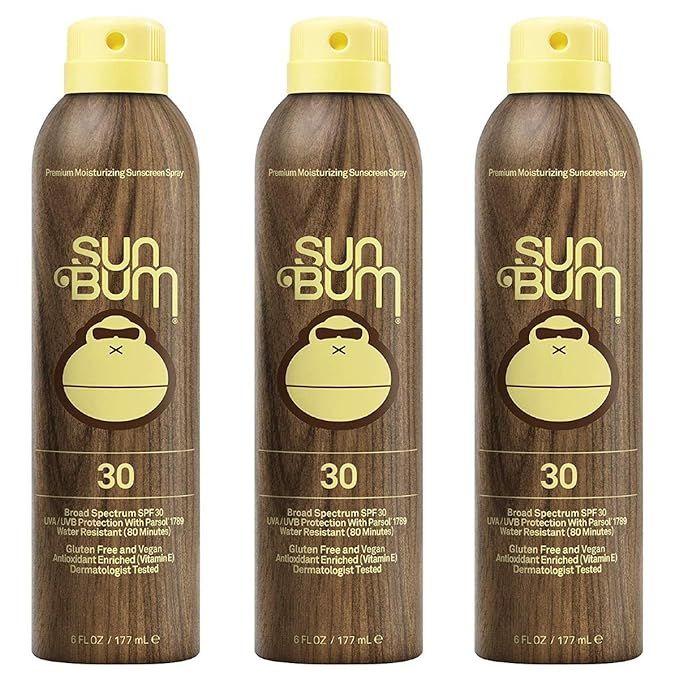 Sun Bum Original Moisturizing Sunscreen Spray SPF 30 | Vegan and Reef Friendly | Octinoxate & Oxy... | Amazon (US)