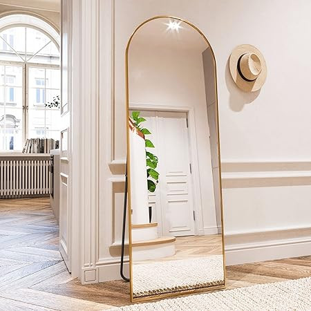 HARRITPURE 64"x21" Arched Full Length Mirror Free Standing Leaning Mirror Hanging Mounted Mirror ... | Amazon (US)