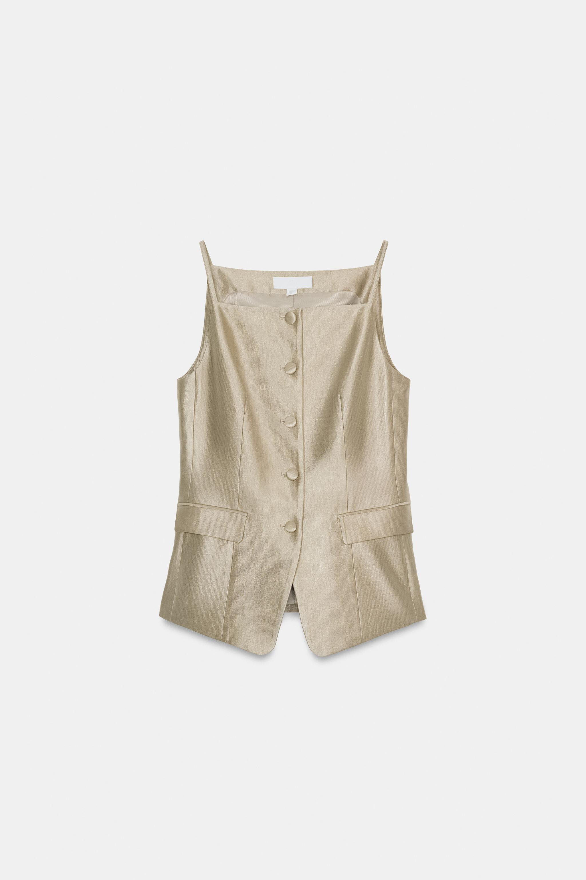 FITTED BUSTIER WAISTCOAT SET | Zara UK