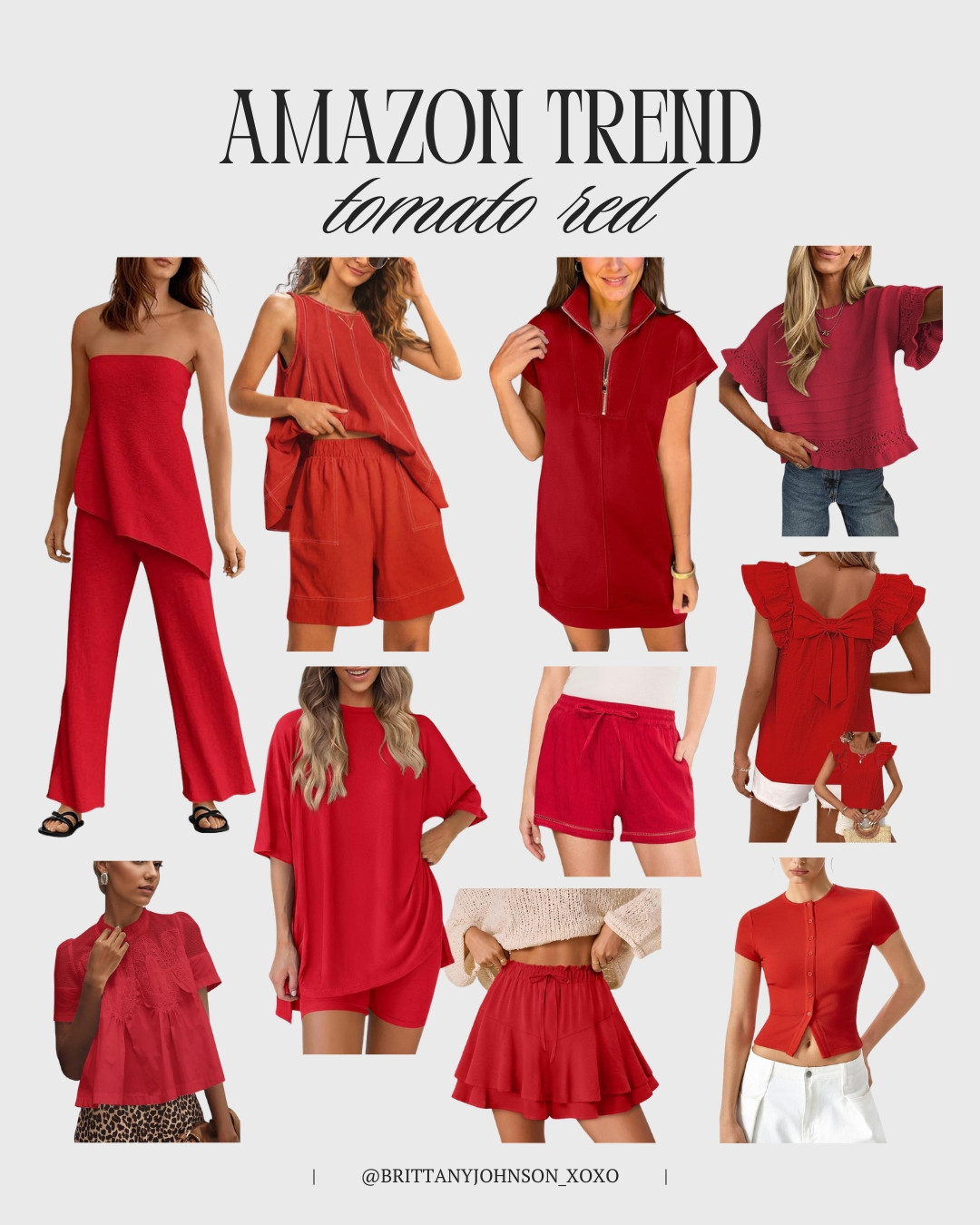 Tomato red is trending! ❤️ Such a fun pop of color to wear now and into fall! 

 #LTKootd #LTKSeasonal #LTKSaleAlert