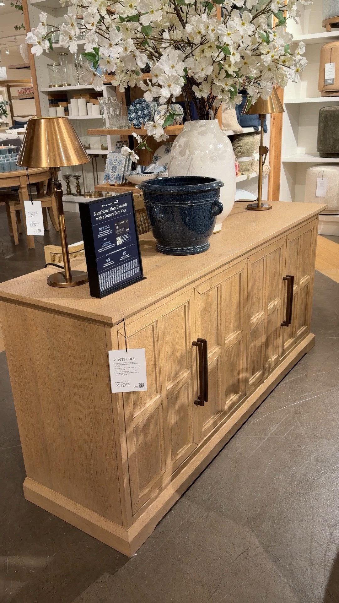 Beautiful buffet styling inspo! 🤎 The Vintners Buffet from Pottery Barn has such a rich, elevated look with its warm wood tones and classic silhouette. ☺️ Perfect for styling with lamps, artwork, or layered decor while still adding plenty of hidden storage to a space. ✨ Such a timeless piece for a dining room or living area with that cozy luxury feel. Linked it here! 🫶🏻 #PotteryBarn #Sideboard #Credenza

#LTKHome #LTKSaleAlert