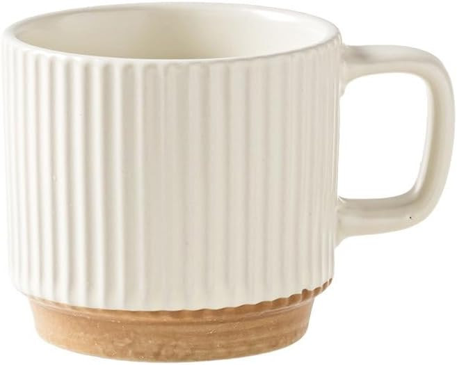 Generic Ceramic Mug with Ribbed Design,Coffee, water, office coffee cup, home water cup, normal, ... | Amazon (US)