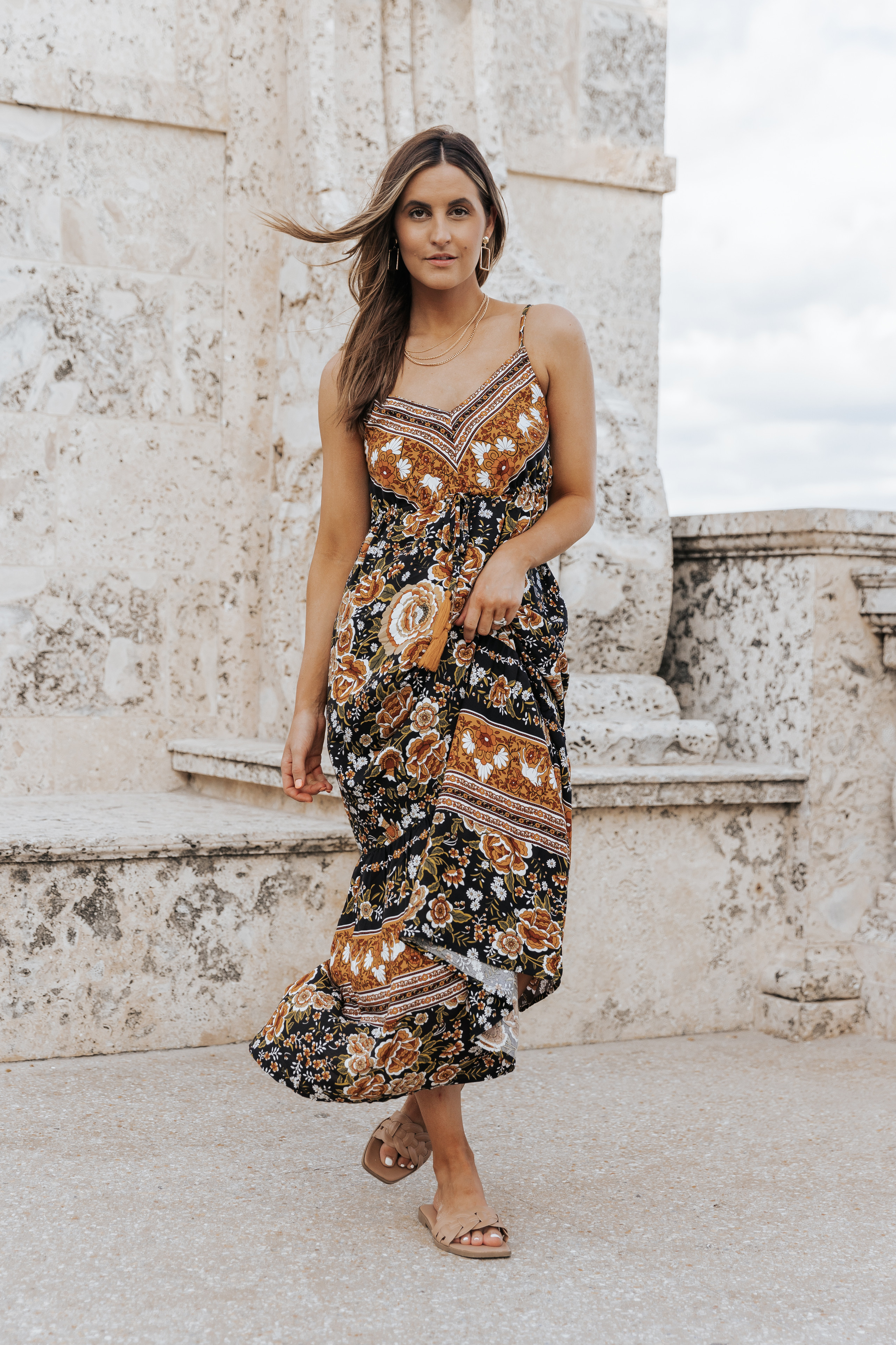 Black Multi Print Maxi Dress | Magnolia Boutique