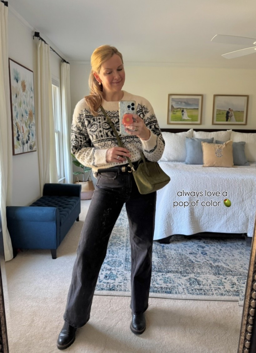 Outfit of the day 

Green suede crossbody bag

#LTKSeasonal #LTKmomlife