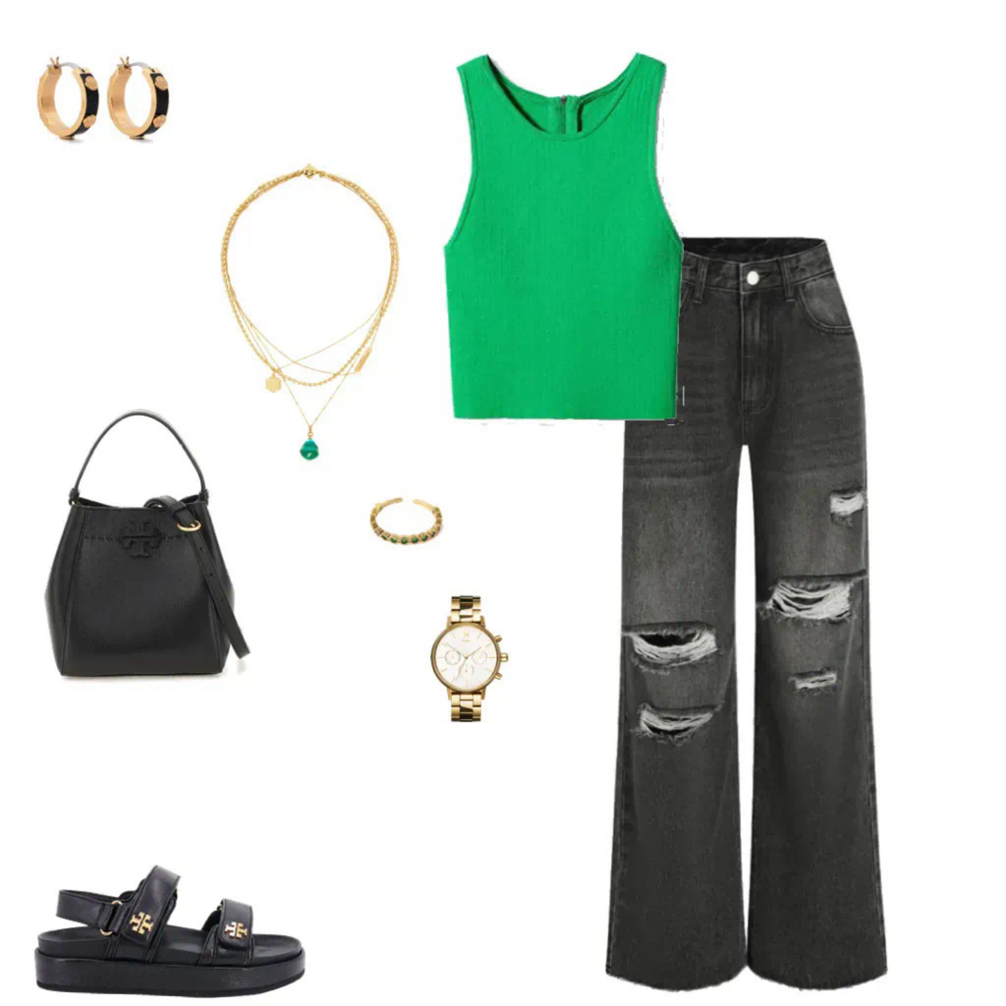 Chunky sandals and pop of color💚

#LTKSeasonal #LTKstyletip #LTKFind