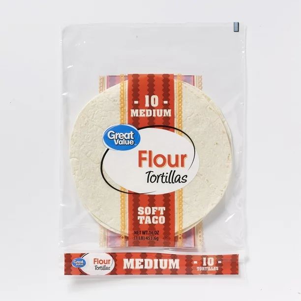 Great Value 8" Flour Tortilla 10ct - Walmart.com | Walmart (US)