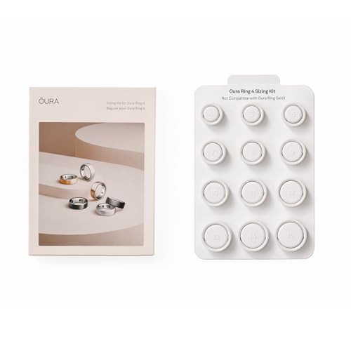 Oura Ring 4 Sizing Kit - Size Before You Buy Oura Ring 4 - Unique Sizing, Not Standard US Ring Sizes - Receive Credit for Purchase (FR/EN) | Amazon (US)