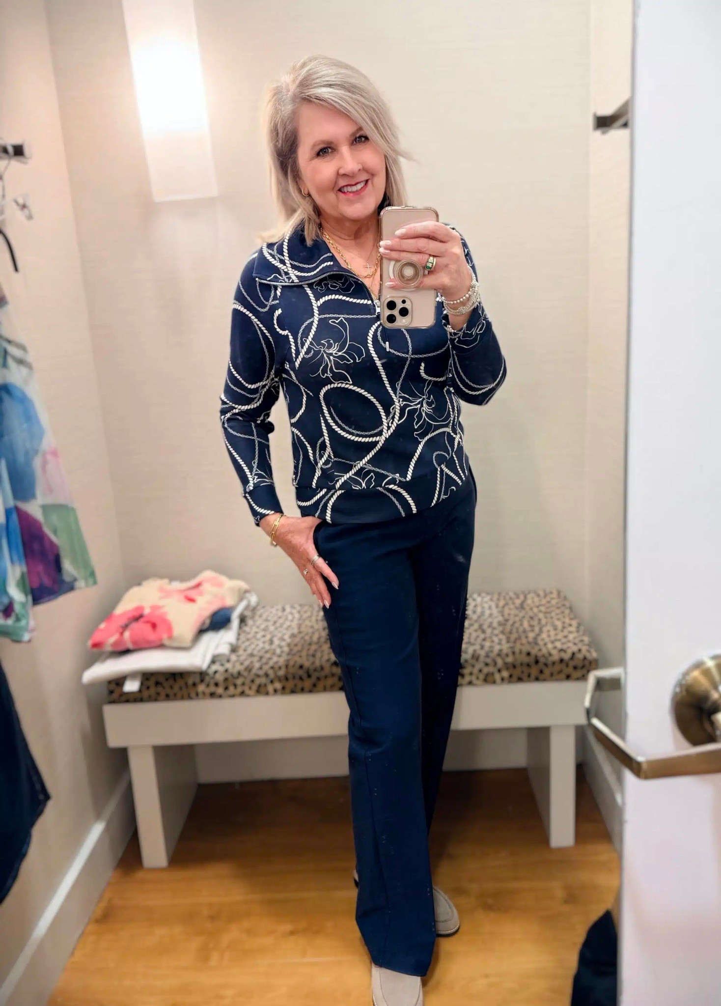 Chico’s try on haul with new arrivals! Printed blouse size 1 | straight leg trousers size .5

#LTKOver40 #LTKWorkwear #LTKgrwm