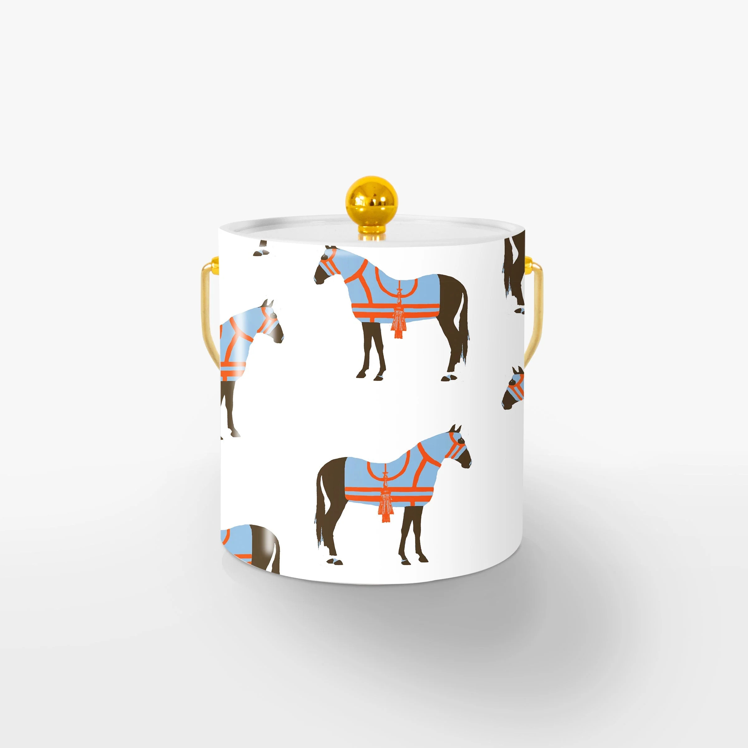 Horse & Tassel Ice Bucket | Katie Kime Inc