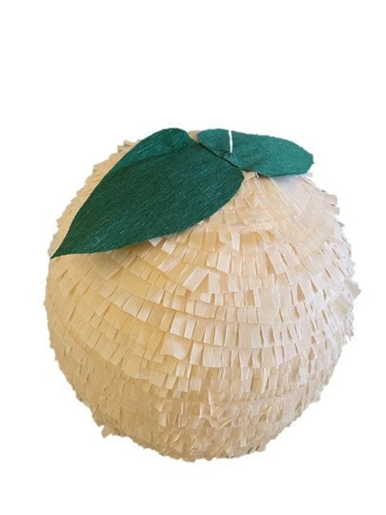 Peach Pinata 3D Round 14in Diameter. Fruit Party Decorations. stick Not Included - Etsy | Etsy (US)