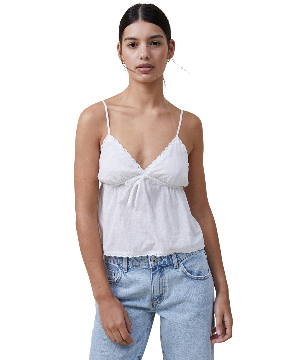 Cotton On Women's Cotton Lace Cami - White | Macy's