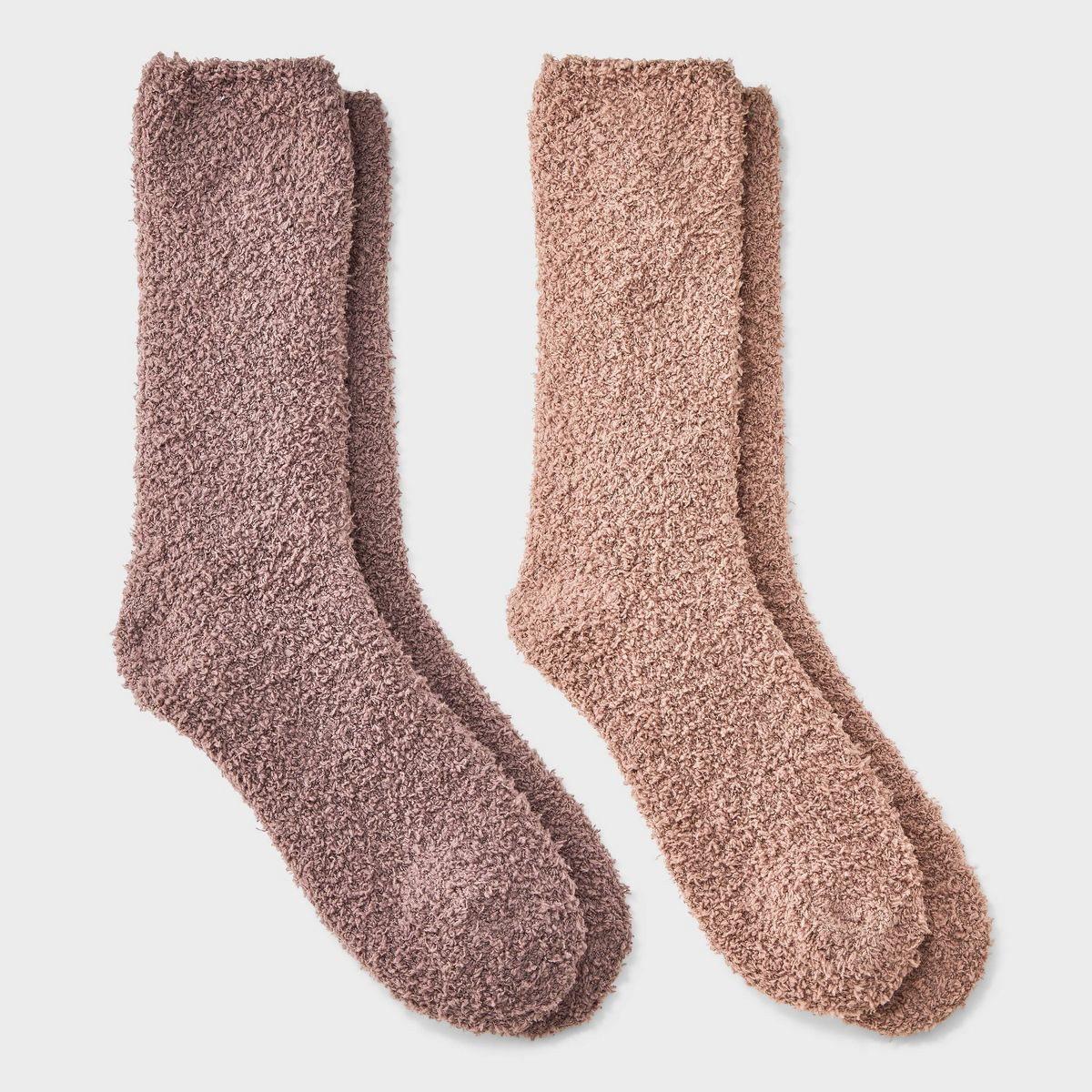 Women's Solid 2pk Cozy Crew Socks - Auden™ | Target