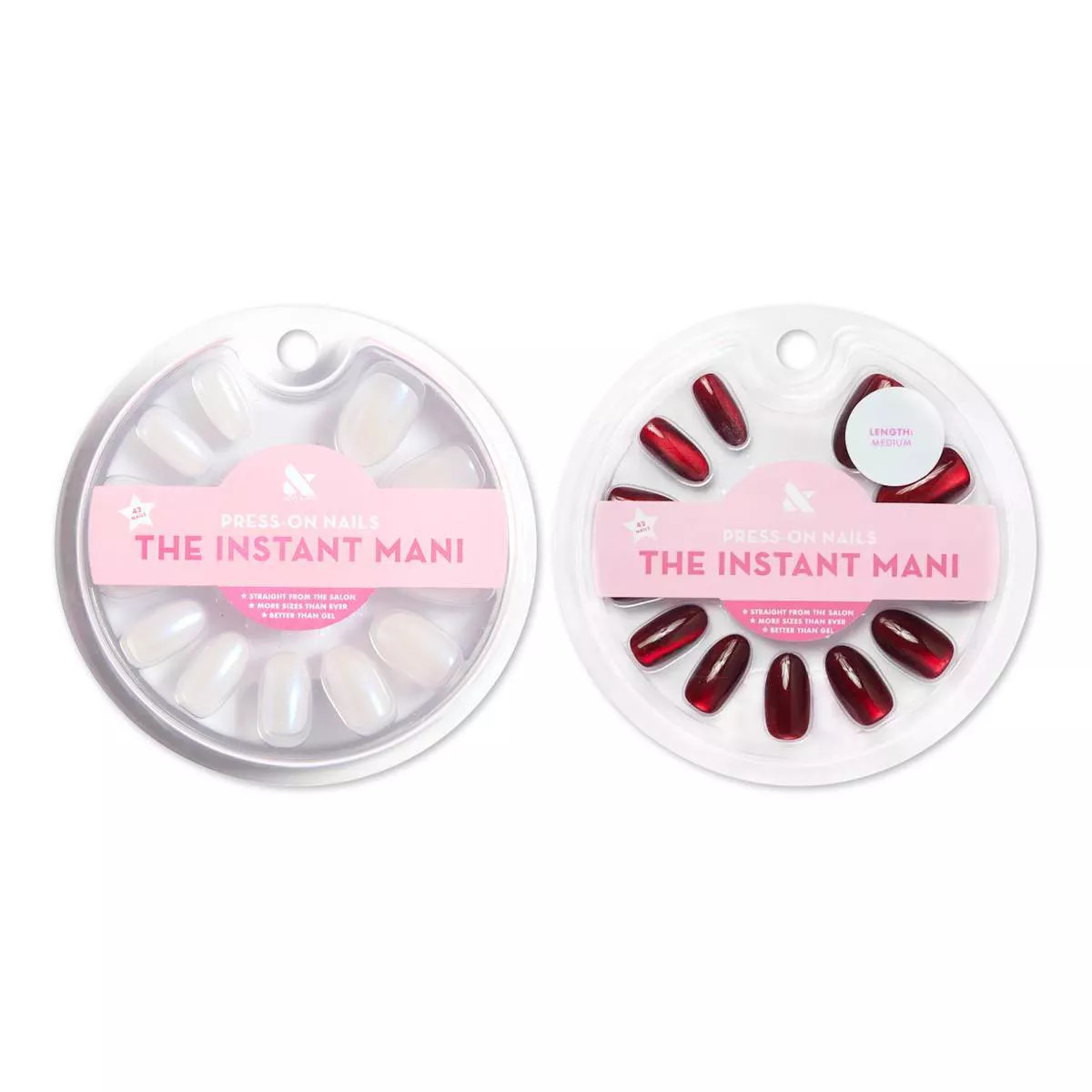 Olive & June Press-On Nails - Effect Pack - Pink Goldfish/Velvet Obsessed - 84ct/2pk | Target