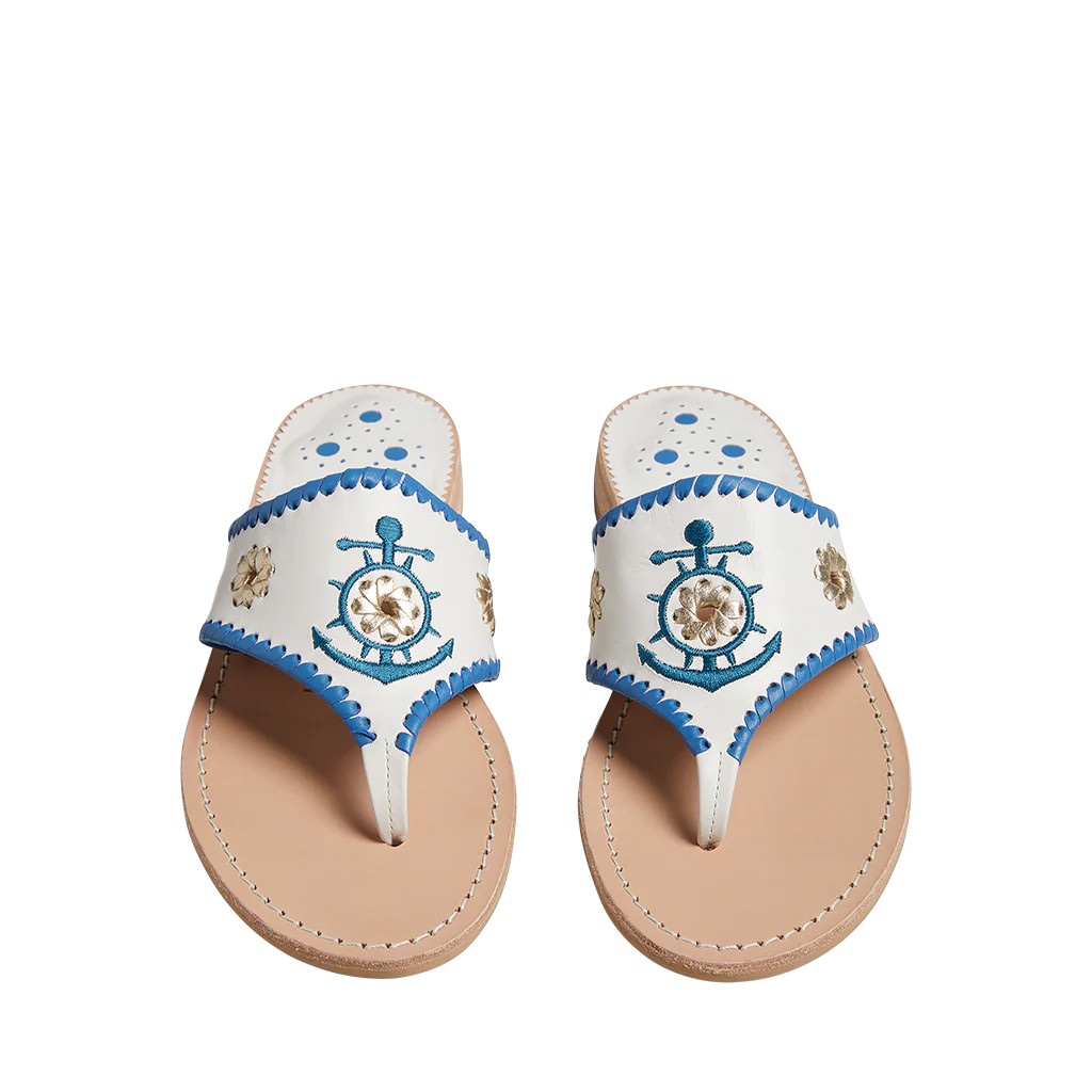 Anchor Rondelle Embroidered Sandal | Jack Rogers