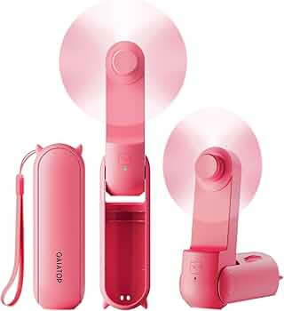 Gaiatop Portable Handheld Fan, Foldable Small Fan, Mini Hand Held Fan with USB Rechargeable 2000m... | Amazon (US)