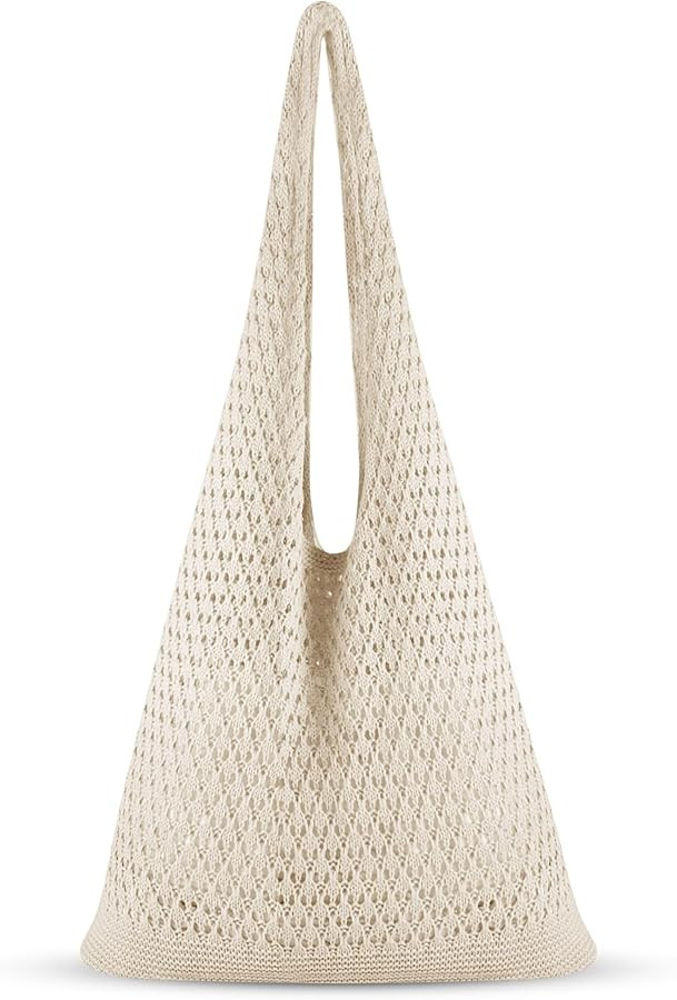 Crochet Tote Bag Women: Knit Bag for Summer Vacation Travel Beachy | Amazon (US)