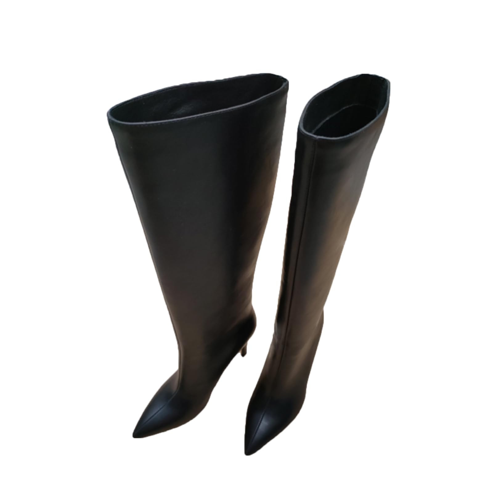 Womens Knee High Boots, 10 Cm High Boot Large Size Solid Color Comfortable Stilettos Pointed Toes... | Amazon (US)