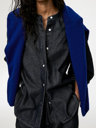 Raw Denim Shirt – Dark Blue – Women – ARKET GB | Arket UK