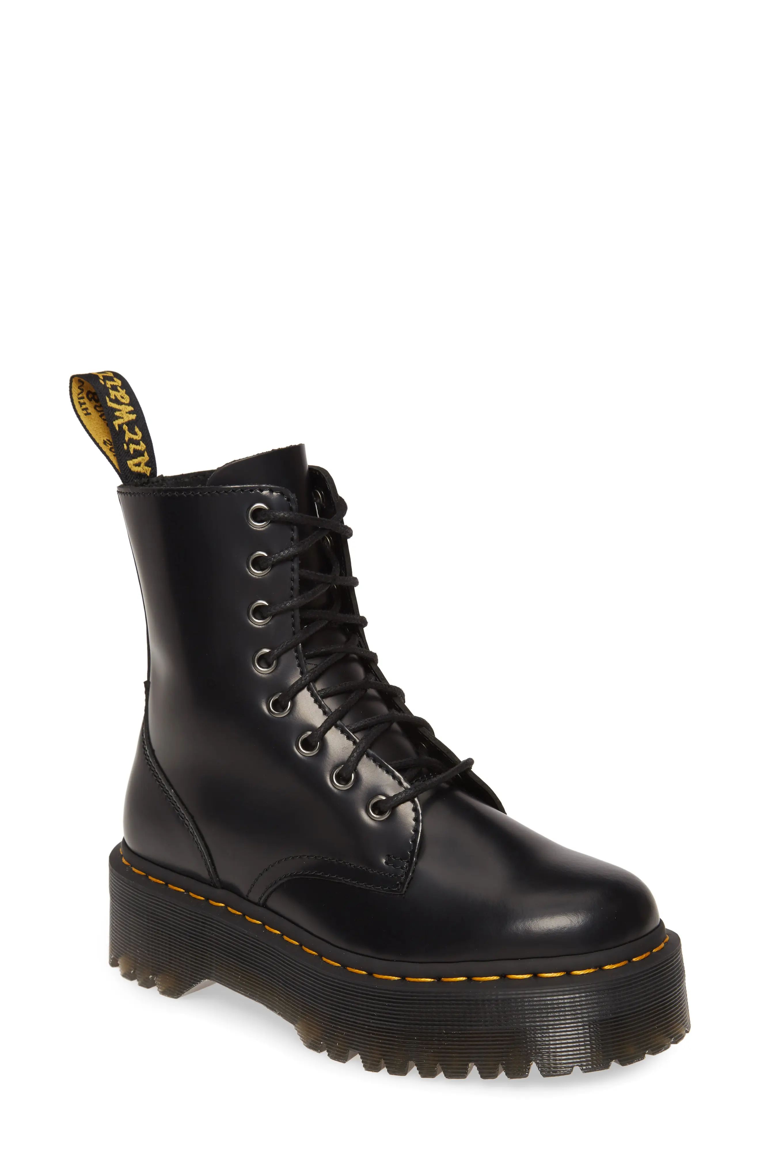 Women's Dr. Martens 'Jadon' Boot, Size 8US/ 6UK - Black | Nordstrom