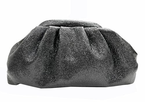 bwszrosa Slouchy Clutch Bag for Women Evening Bag Purse Handbag Wedding Party Clutch Bag (black) | Amazon (US)