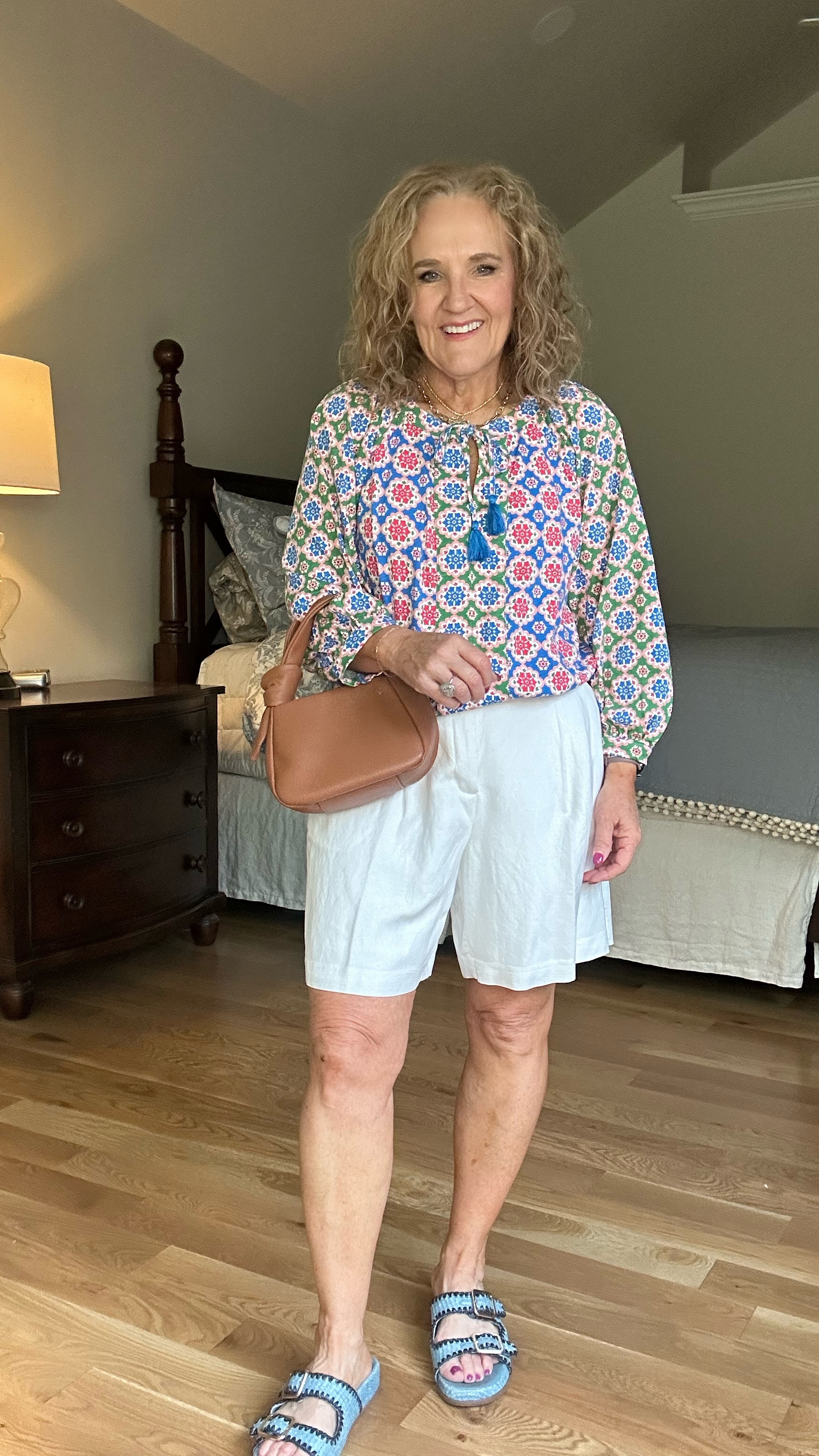 Jersey knit peasant blouse size medium, 25% off until Sunday night
Lined white linen shorts are a classic. Wearing size 8 petite. 

Loft Boden summer outfit tops with sleeves 

#LTKOver40 #LTKSaleAlert #LTKWatchNow