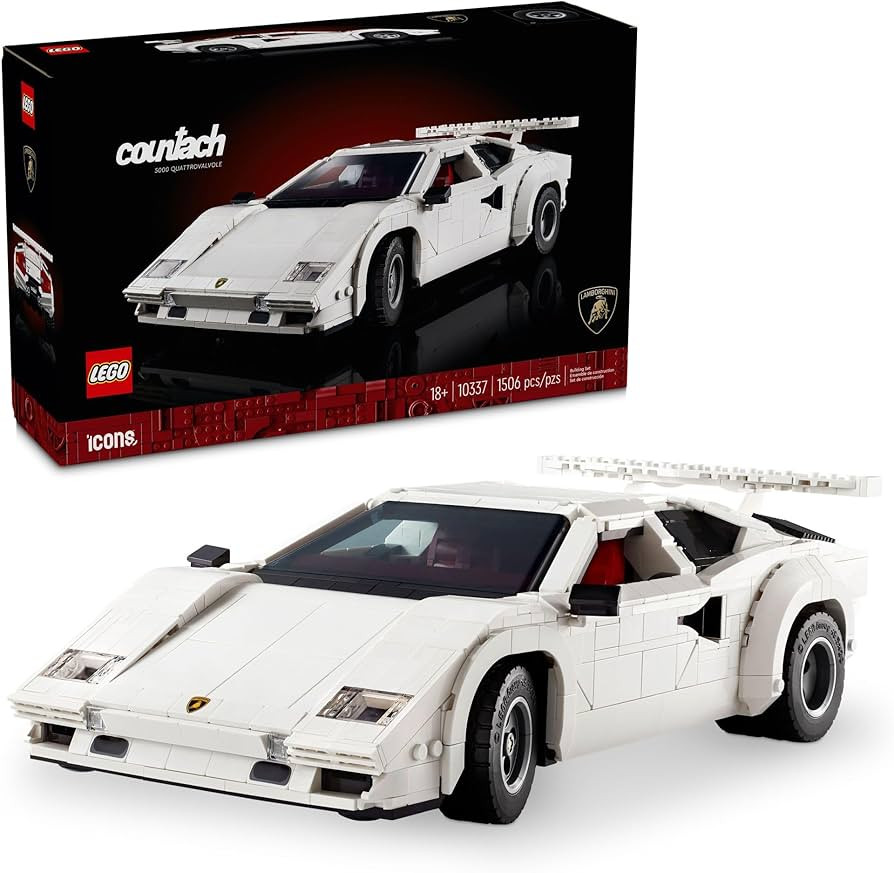 LEGO Icons Lamborghini Countach 5000 Quattrovalvole Model Car Kit - Collectible Building Set for ... | Amazon (US)