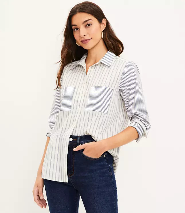 Striped Everyday Shirt | LOFT