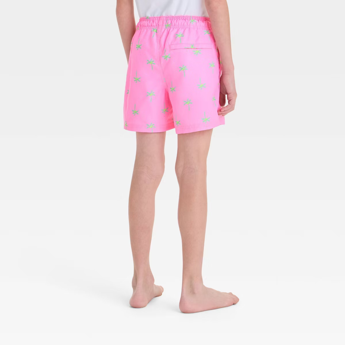 Boys' Tree Printed Swim Shorts - Cat & Jack™ Pink | Target