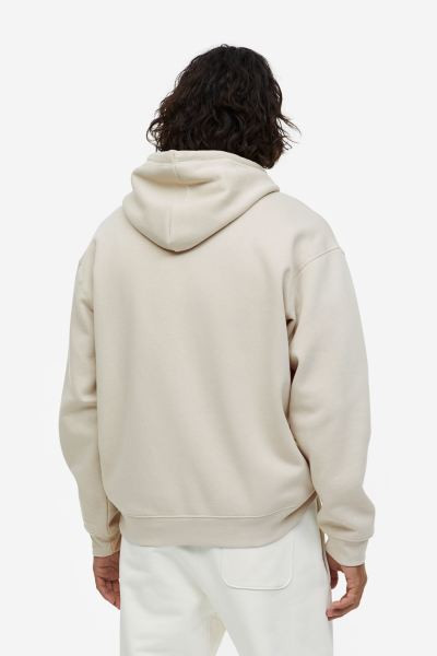 Relaxed Fit Hoodie - Light beige - Men | H&M GB | H&M (UK, MY, IN, SG, PH, TW, HK)