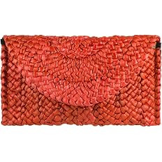 Straw Clutch Purses for Women Summer Beach Bags Envelope Woven Clutch Handbags | Amazon (US)