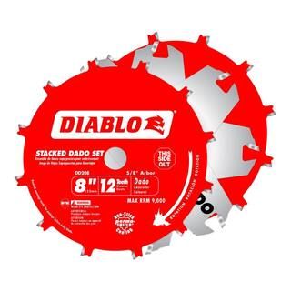 DIABLO 8 in. x 12-Tooth Stacked Dado Saw Blade Set-DD208H - The Home Depot | The Home Depot