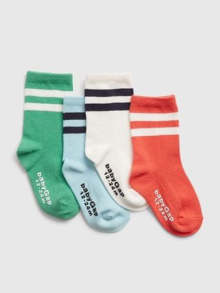 Toddler Stripe Crew Sock (4-Pack) | Gap (US)