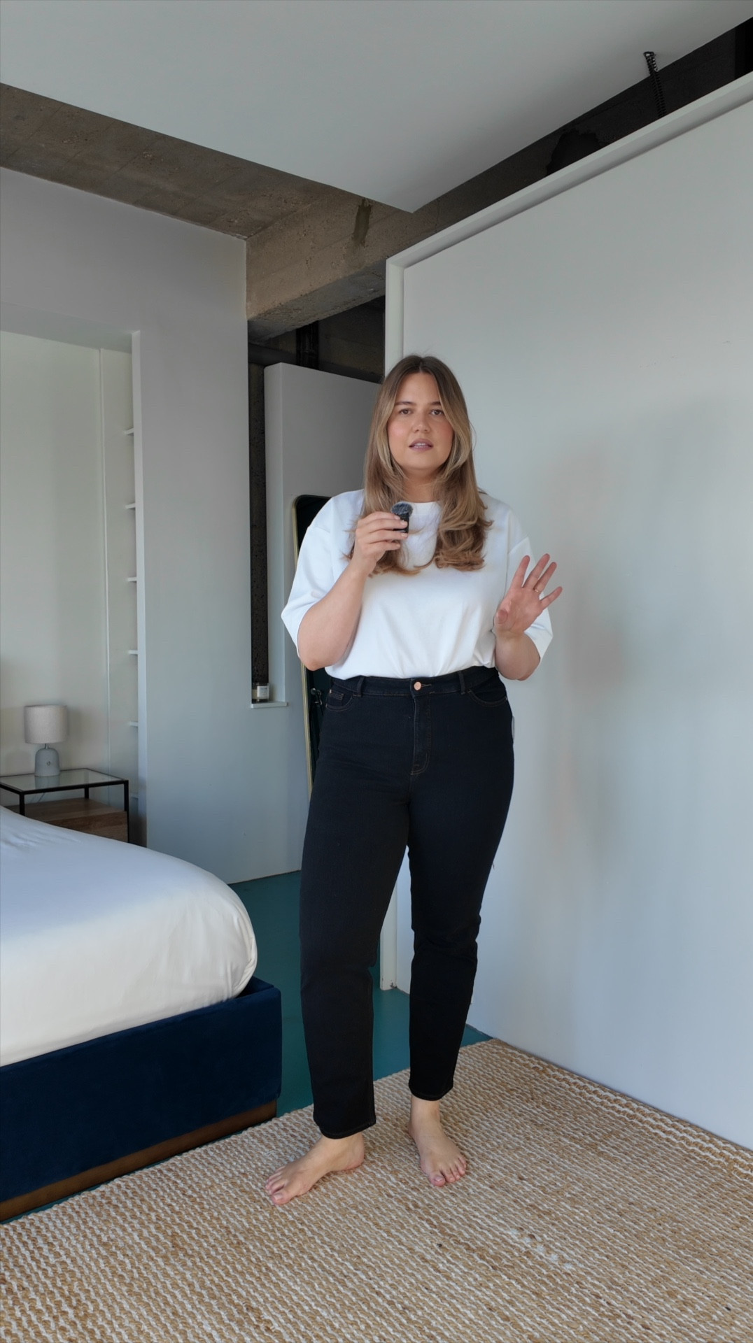 Uniqlo airism t-shirt [XL]
M&S black straight leg jeans [UK 18 l]
Hedda by Office boots [dupes tagged]
Dehanche belt [custom]
Monica Vinader silver hoops
Anthropologie wool coat [UK 16]
Nobody’s Child denim jacket [UK 18]
Coach large leather black bag
Rayban wayfarer sunglasses

#LTKspring #LTKeurope #LTKmidsize