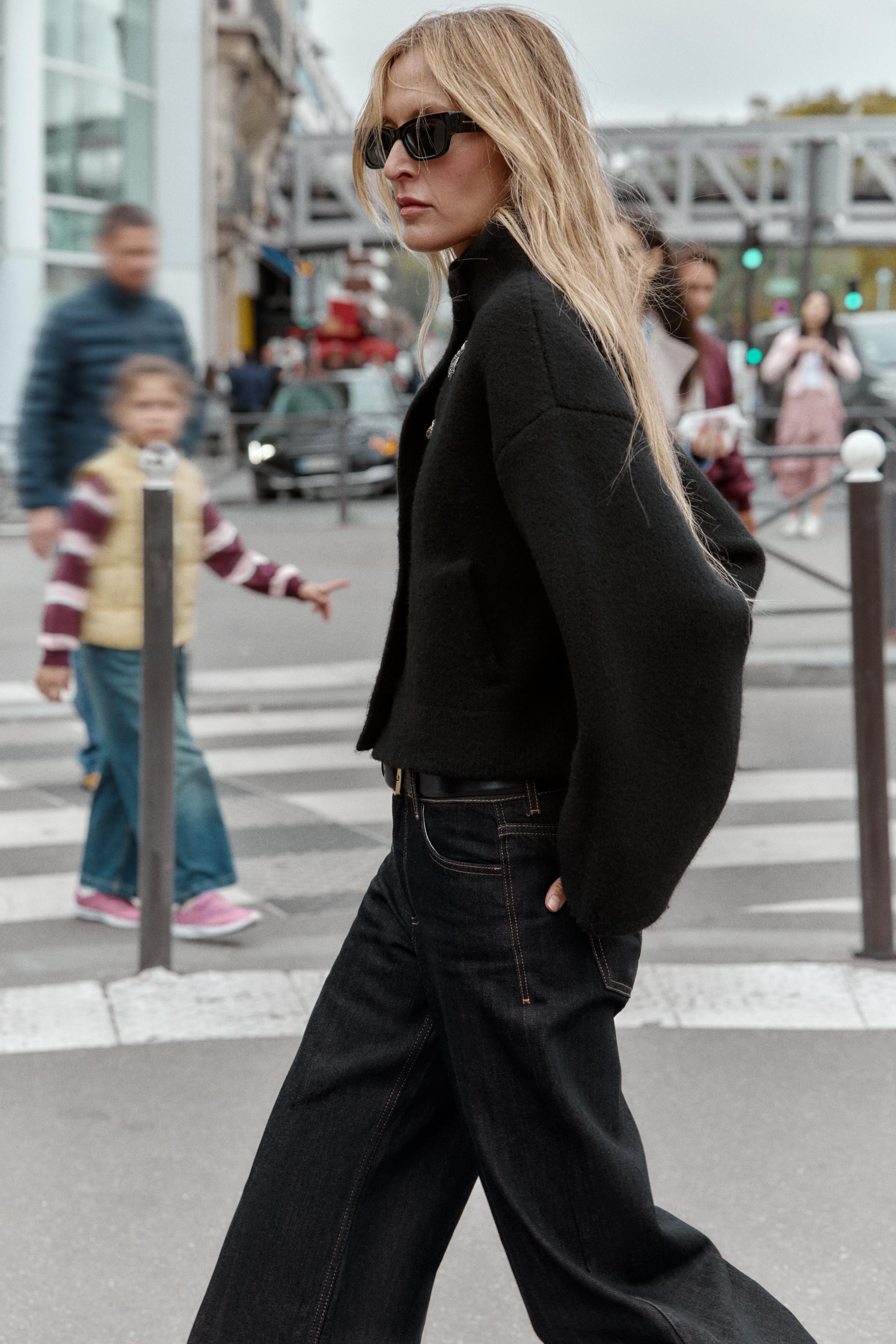 KNIT WRAP BOMBER JACKET | Zara US