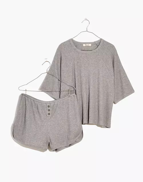 Waffle Knit Short Pajama Set | Madewell