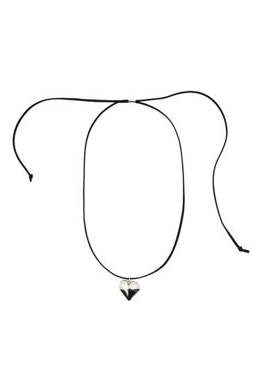 Heart bolo tie choker pendant necklace | PULL and BEAR UK