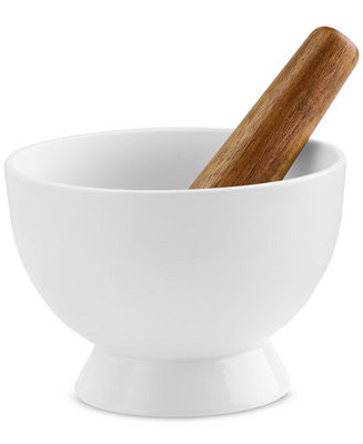 The Cellar Whiteware Mortar & Pestle Set, Exclusively at Macy's - Macy's | Macy's