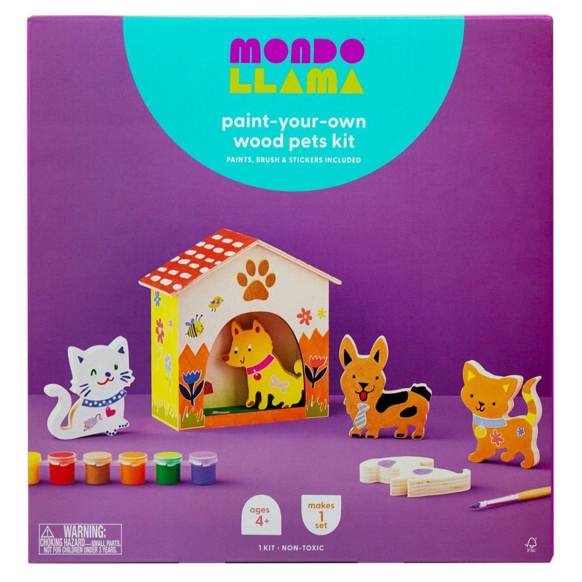 Paint-Your-Own Wood Pets Kit - Mondo Llama™ | Target
